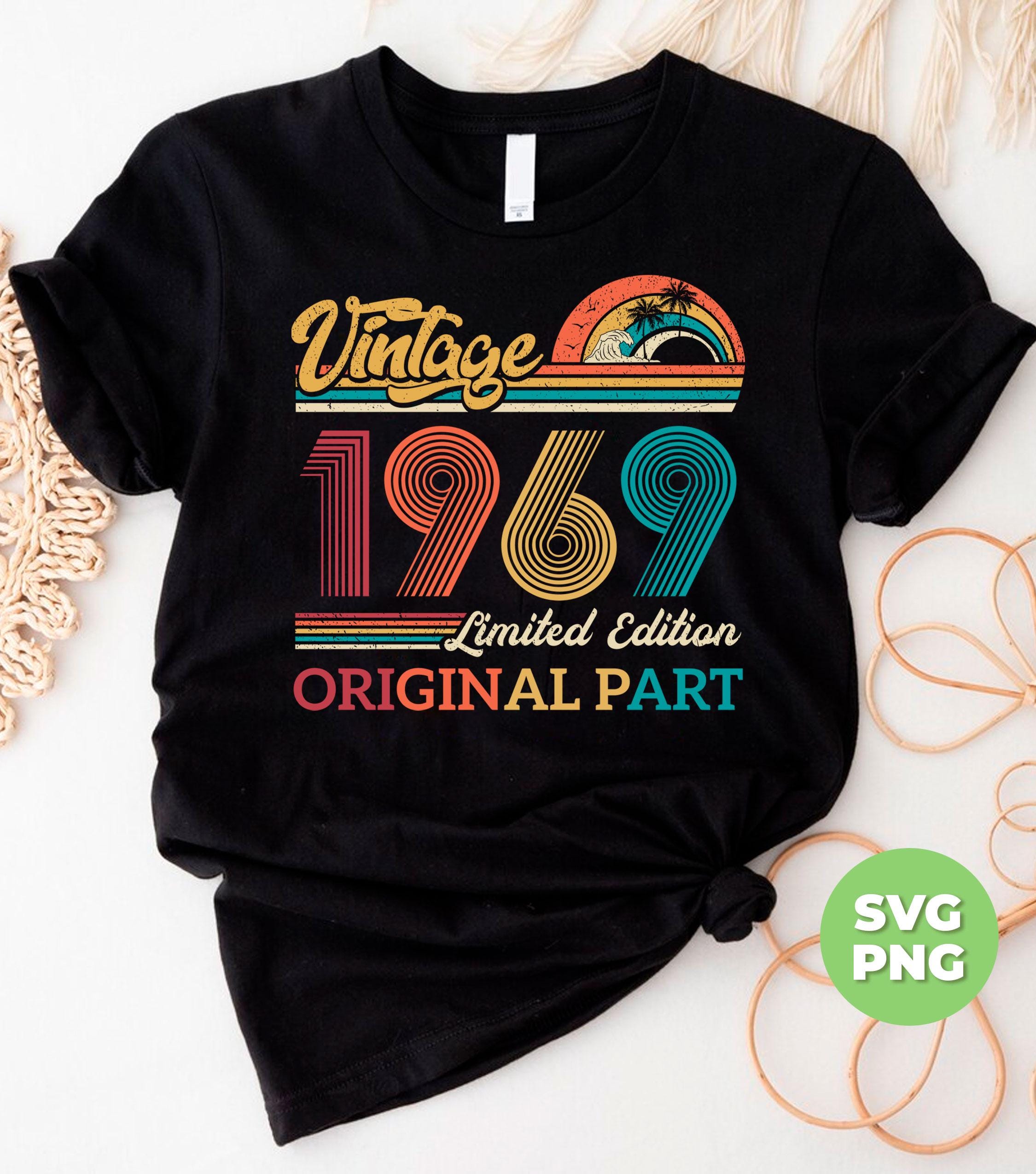 Vintage 1969 Gift, Original Part, 1969 Vintage Svg, Love 1969 Svg