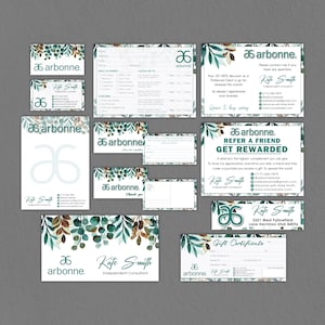 Natural Personalized Arbonne Bundle, Arbonne Cards, Arbonne Business ...
