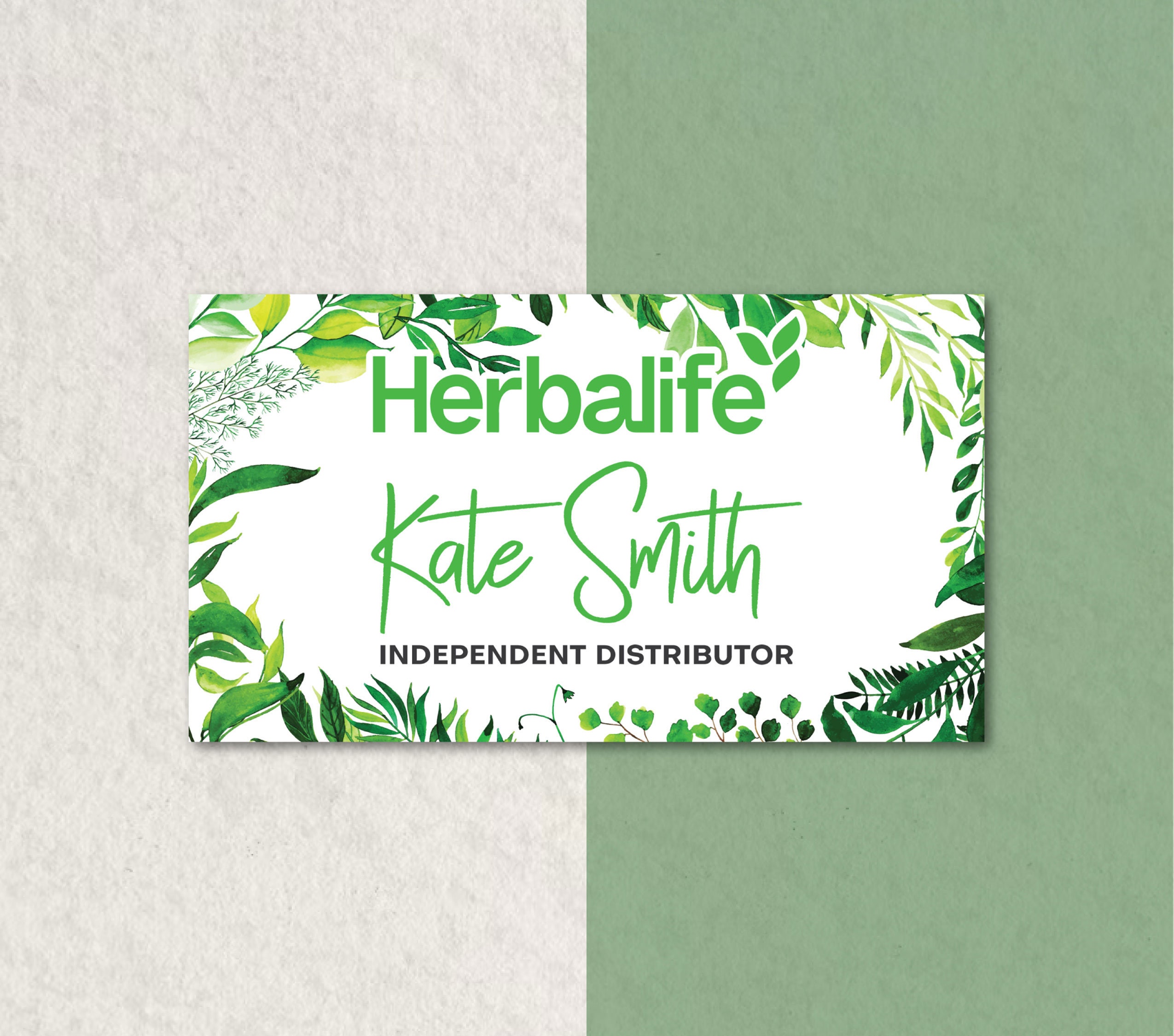 Personalized Herbalife Business Card, Herbalife Bundle, Herbalife
