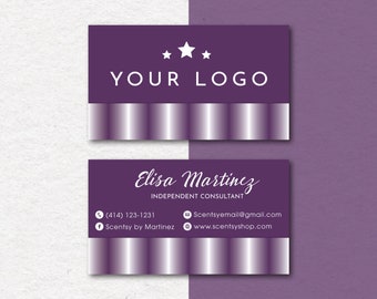 Personalized Business Card, QR Code Business Cards, Custom Business Card, QR Code Card, Fragrance Printable Cards, Digital File SS03