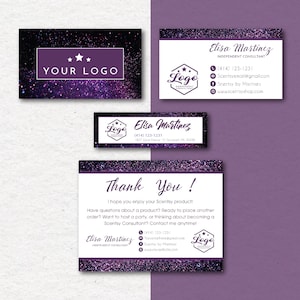 Tarjetas de presentación de marketing personalizadas, kit completo de tarjetas de presentación, kit de marketing personalizado, tarjetas de fragancias imprimibles, archivo digital SS02