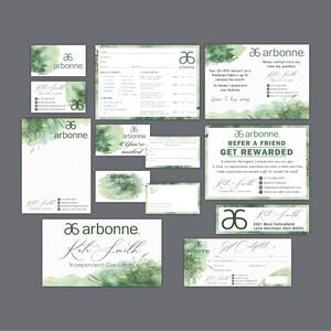 Personalized Arbonne Bundle, Arbonne Cards, Arbonne Business Card ...