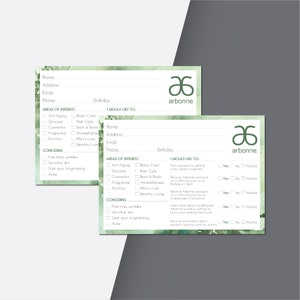 Personalized Arbonne Bundle, Arbonne Cards, Arbonne Business Card ...