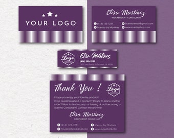 Personalized Marketing Business Cards, Full Kit Business Cards, Custom Marketing Kit, Fragrance Printable Cards, Digital File SS03
