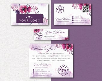 Personalized Marketing Business Cards, Full Kit Business Cards, Custom Marketing Kit, Fragrance Printable Cards, Digital File SS06