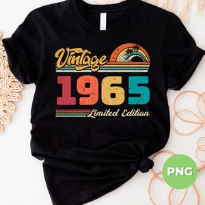 1965 Vintage Svg, Vintage 1965 Gift, Love 1965 Svg, Birthday 1965 Png ...