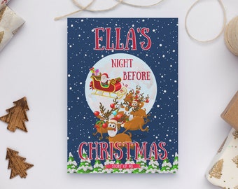 The Night Before Christmas - Personalized Children’s Book - Custom Children’s Xmas Book, a Classic Christmas Story w/child’s name