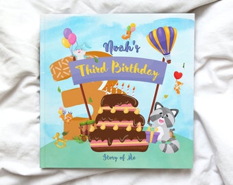 Personalized Third Birthday Book - My Third Birthday - Custom Book with Child's name and other personalizations - great gift