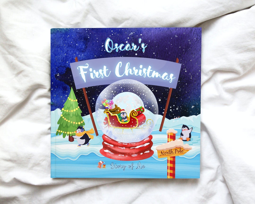 Personalized Book My First Christmas Custom Personalized Book W/child and Family