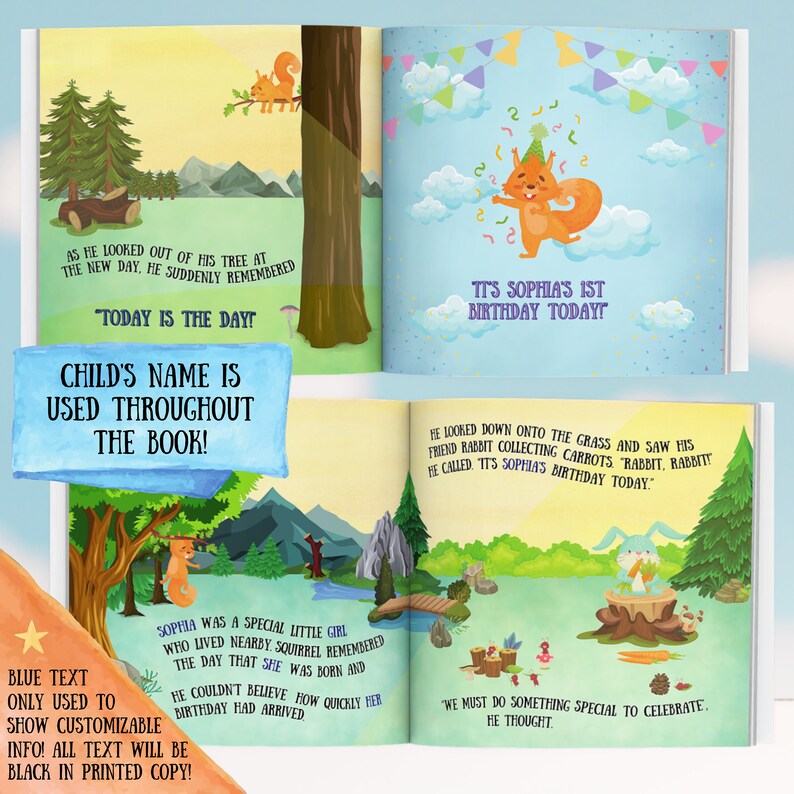 Personalized Book My First Birthday Custom Personalized Etsy