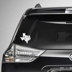 Made In Texas Decals•Texas Pride Decal•Texas Car Decal•Texas Bumper Stickers•Texas Decals•Texas Gifts•Texas Souvenirs•Texas Truck Decals