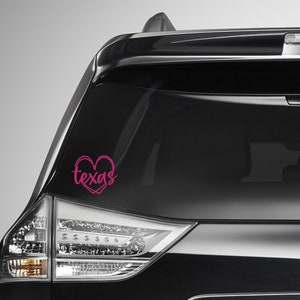 Texas Heart Decal•Texas Pride Decal•Texas Car Decal•Texas Bumper Sticker•Gift For Texan•Truck Decal•Texas Mama Decal•Texas Sticker