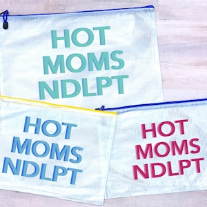 Needlepoint Bag•Needlepoint Project Bag•HOT MOMS NDLPT Shadow Letters•Travel Bag•Supplies Bag•Stitches•Mesh Pouch•Gift For Stitcher