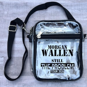 Gira Still The Problem 2026 • Artículos de fan de Morgan • Bolso bandolera transparente aprobado por el estadio • Bolso de concierto personalizado • Recuerdo del concierto imagen 1