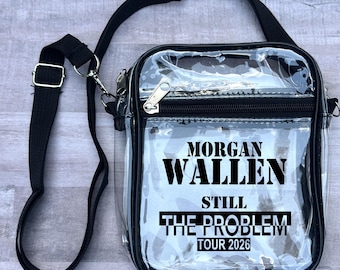 Still The Problem Tour 2026•Morgan Fan Merch•Clear Stadium Approved Crossbody Bag•Custom Concert Purse•Concert Keepsake