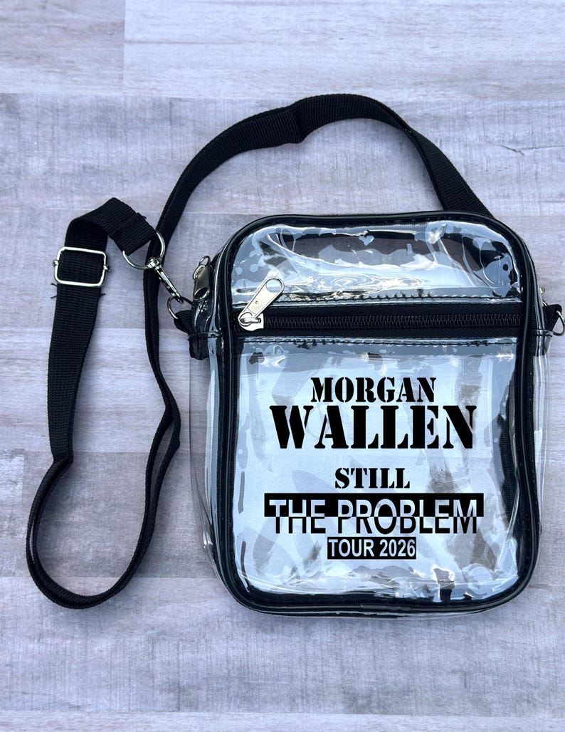 Gira Still The Problem 2026 • Artículos de fan de Morgan • Bolso bandolera transparente aprobado por el estadio • Bolso de concierto personalizado • Recuerdo del concierto imagen 1