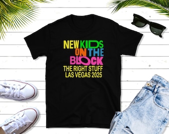 NKOTB Neon Shirt•Las Vegas Residency Concert Merch T-shirts•New Kids On The Block Concert Tour Neon Shirt•Blockhead Merch Concert Shirt 2025