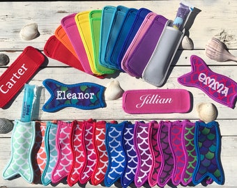 Kids Easter Basket•School Field Personalized Popsicle Holders Sleeves•Classroom Gifts•Mermaid Birthday Party Favors•Summer Popsicle Koozie