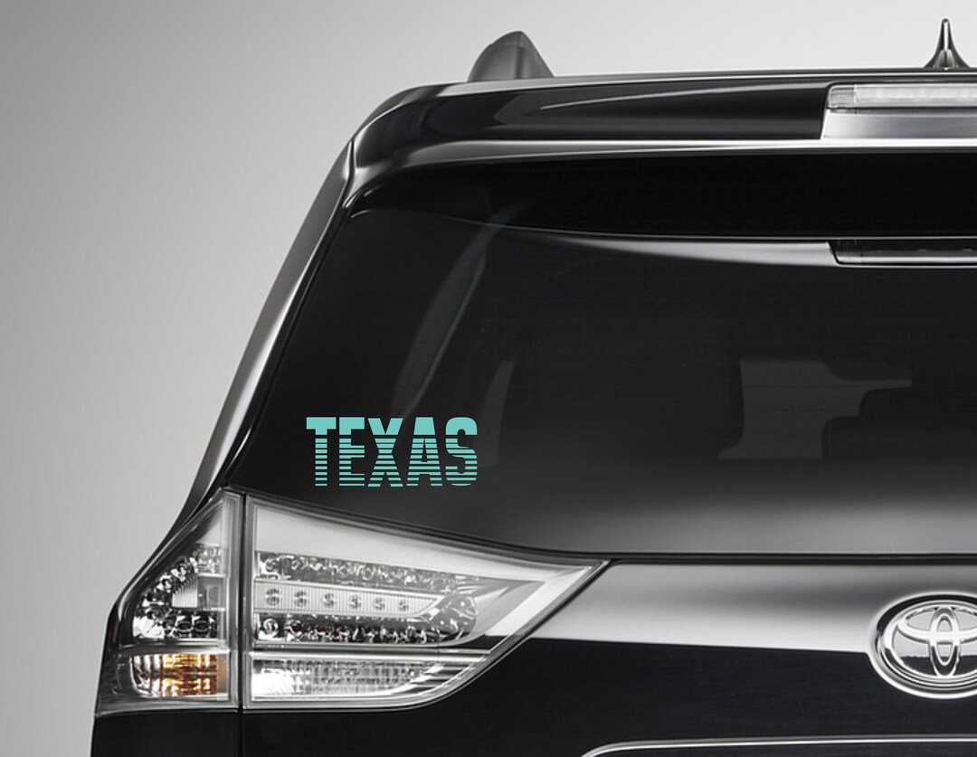 Retro Texas Decals•texas Pride Decal•vintage Texas Car Decal•texas ...