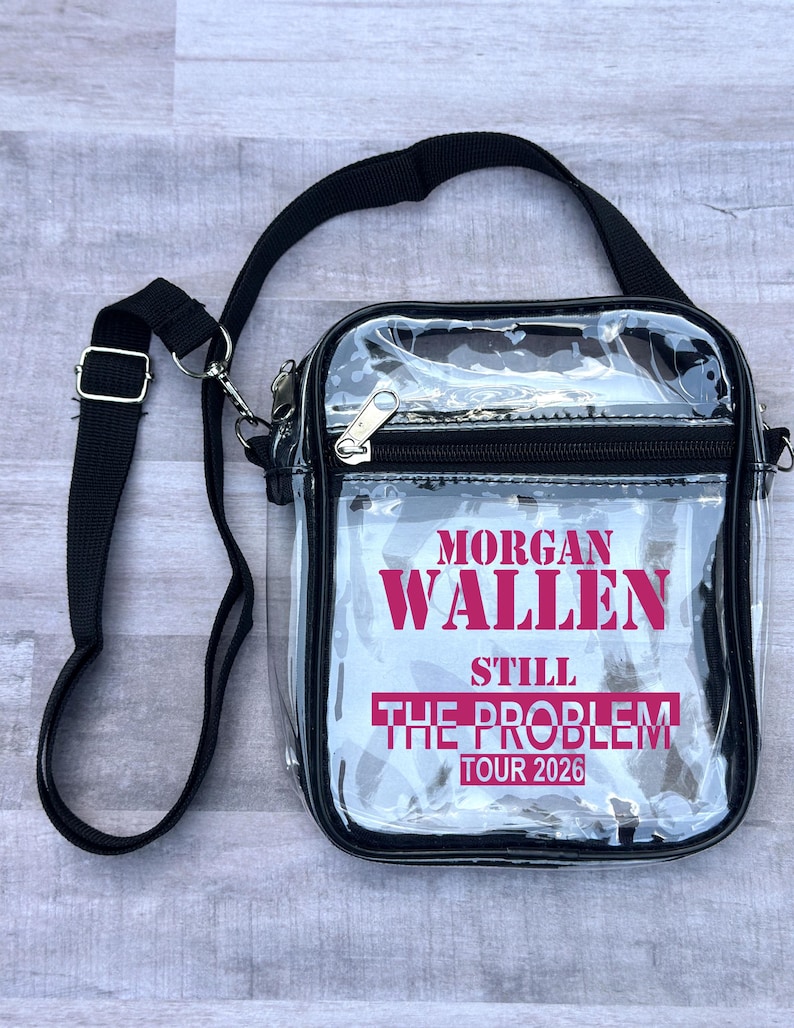 Gira Still The Problem 2026 • Artículos de fan de Morgan • Bolso bandolera transparente aprobado por el estadio • Bolso de concierto personalizado • Recuerdo del concierto imagen 3