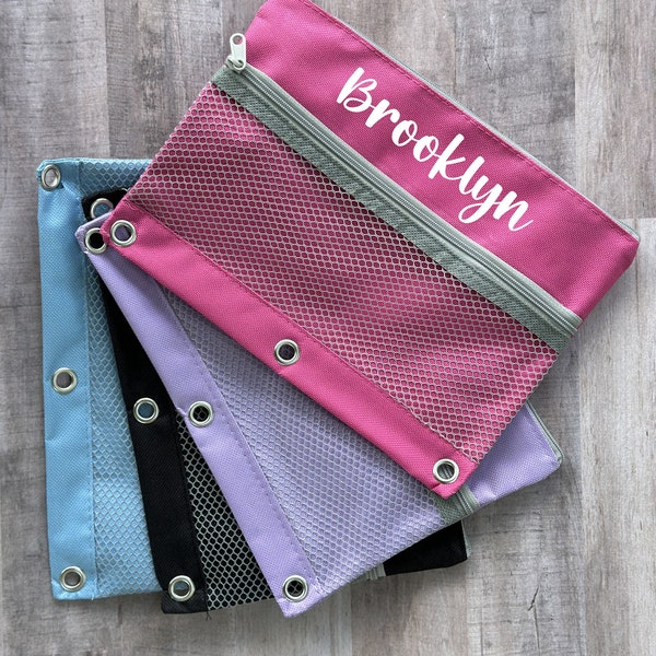 Personalized Kids Pencil Pouch•Pencil Case For Kids•Back To School Supplies•Pencil Bag•Binder Pouch•Girls Pencil Case•Boys Pencil Case