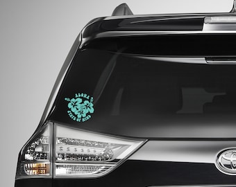 Aloha State Of Mind Decal•Hawaii Decal•Aloha Vinyl Sticker•Hawaii Car Decal•Hibiscus Decal•Hawaii Bumper Sticker•Oahu Decal•Flower Decal