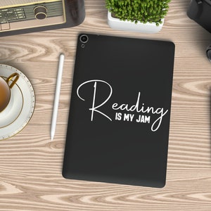 Reading Is My Jam Decal•Book Car Decal•Book Vinyl Sticker•e-Reader Decal•Gift For Librarian•Gift For Book Club•Reading Nook Wall Decal