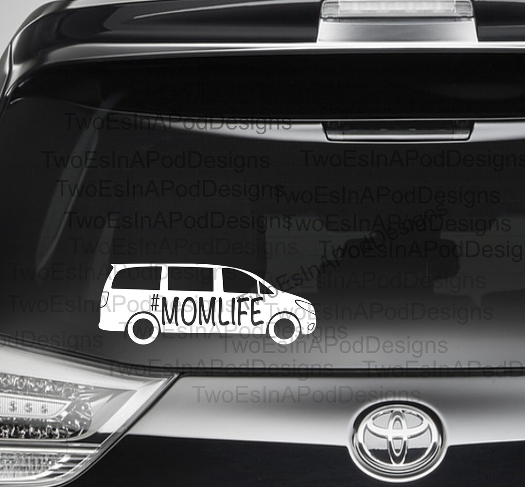 Mom Life Minivan Decal•minivan Driver:mom Life Decal•minivan Car Decal ...