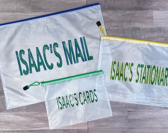 Custom Camp Letter Bag•Personalized Summer Camp Bag•Camp Mail Organizer•Camp Mail Bag•Shadow Name Camp Pouch•Girl Camp Mail•Boy Camp Mail