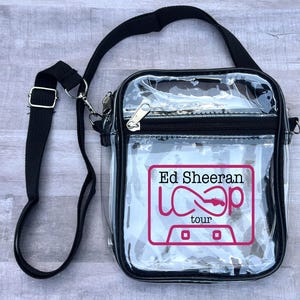 The Loop Tour 2026•Sheeran Fan Merch•Clear Stadium Approved Crossbody Bag•Custom Concert Purse•Concert Keepsake