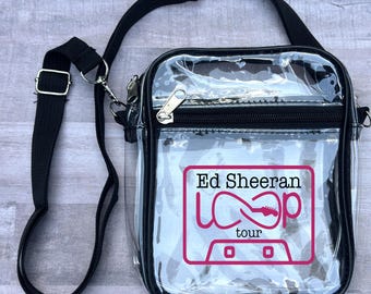 The Loop Tour 2026•Sheeran Fan Merch•Clear Stadium Approved Crossbody Bag•Custom Concert Purse•Concert Keepsake