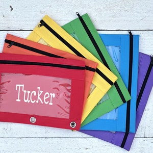 Personalized Kids Pencil Pouch•Pencil Case For Kids•Back To School Supplies•Pencil Bag•Binder Pouch•Girls Pencil Case•Boys Pencil Case