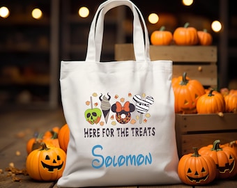 Mickey Halloween Party Trick or Treat Bag 2025•Disney Not So Scary Halloween•Disney World Disneyland Halloween Party•Halloween Tote Bag