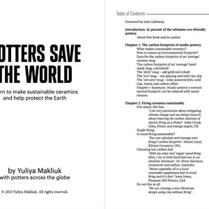 Book Potters Save the World: Learn to Make Sustainable Ceramics and Help Protect the Earth, eco-pottery manual, ethically made ceramic guide image 3