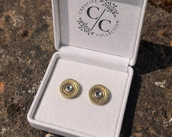 Handmade Shotgun Cartridge / Rifle Case Earrings, Recycled, Country Style, Shooting, Gift for her