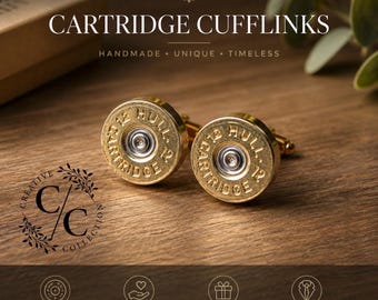 Shotgun Cufflinks, Country Gift, Best Man, Wedding, Birthday Present, Dad, Fathers Day