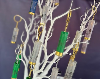 Shotgun Shell Keyring, Resin Filled, Country Gift