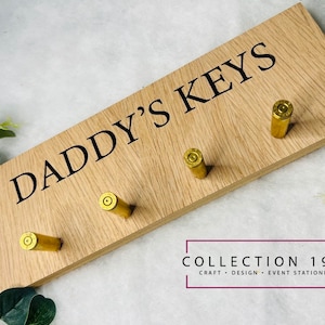 Rifle Shell Key Holder, Father’s Day, Shotgun, Shooting Key Hook, Country, Home, Unique, Gift, Present, Gift for him, Birthday, Rack,