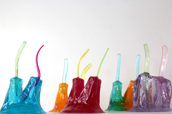 Resin twin popsicle double stick melting sucker sculptures pick your color find out more.