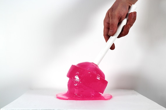 Big large blow pop lollypop tootsie pop melting resin sculpture bright bubblegum pink find out more.