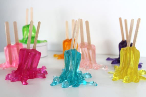 Resin Melting Popsicle Sculpture: Whimsical Handmade Art