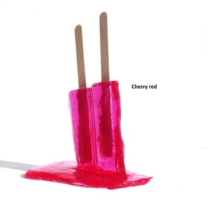 Resin twin popsicle double stick melting sucker sculptures, pick your color, find out more. image 10