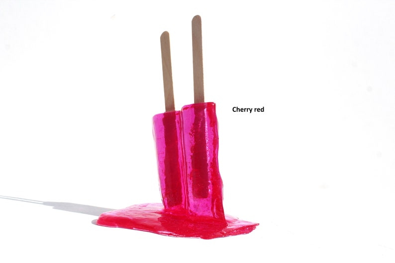 Resin twin popsicle double stick melting sucker sculptures, pick your color, find out more. image 10