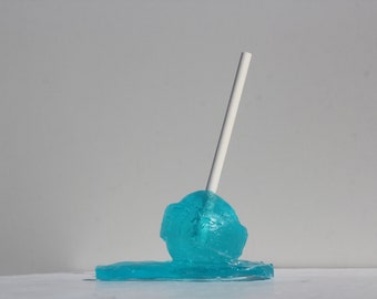Blow pop lollypop melting resin sculpture bight blue find out more.