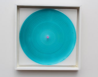 Vinyl record resin wall art colorful blue find out more.