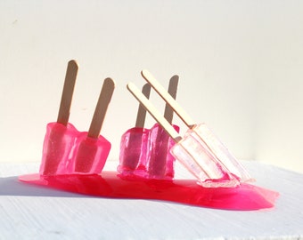 Resin popsicles melting sculpture art all pinks find out more.