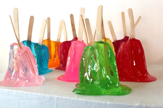 Resin twin popsicle double stick melting sucker sculptures pick your color find out more.