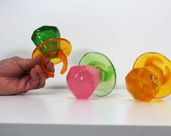 Giant oversized ring pop resin sculptures pick your stone color find out more.