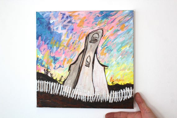 Acrylic sunset painting title April aesthetic painting for the wall find out more.