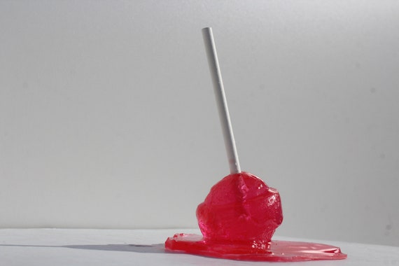 Blow pop lollypop melting resin sculpture bright red find out more.